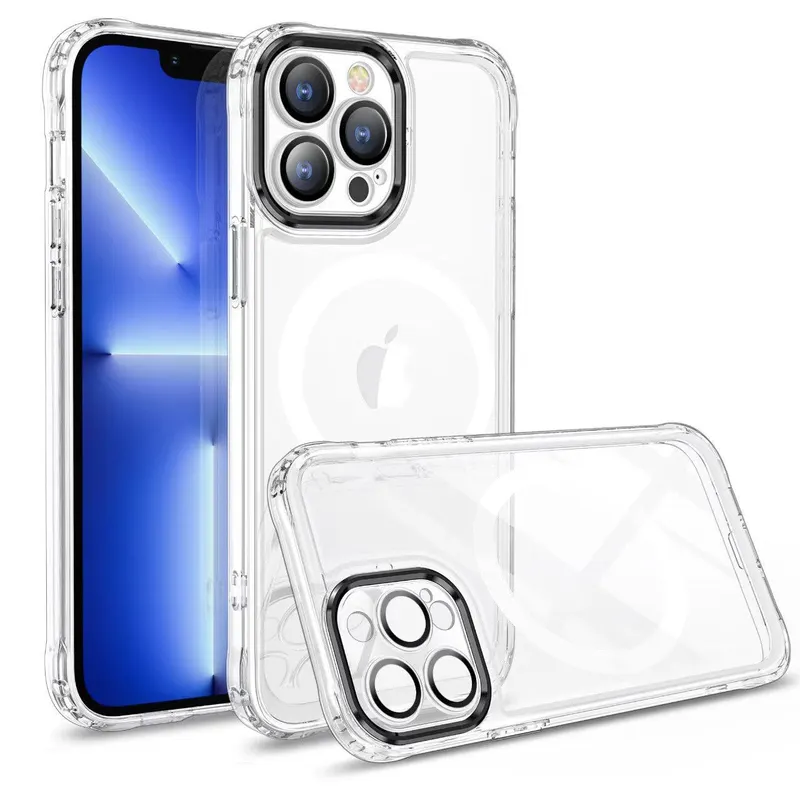 Flippy, Husa MagSafe Silicone pentru iPhone 13, Flippy, Transparenta, Magnetica