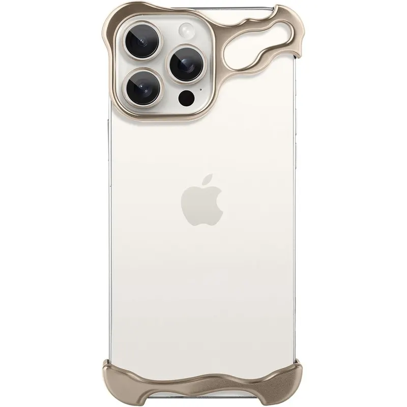 Husa Metalica Compatibila cu iPhone 16 Pro, Flippy, Protectie pentru Colturile Telefonului si Camera, Aliaj, Antisoc