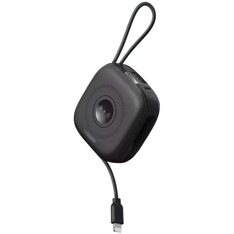 VEGER Baterie externa Veger W1185, 1 x USB-C, 10000 mAh, Gri