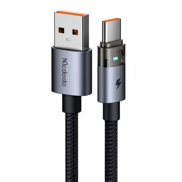 Mcdodo Cablu Date si Incarcare USB-A - USB-C McDodo CA-6890, 66W, 1.2m, Negru