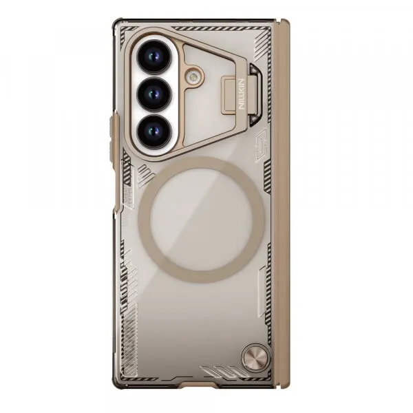 NILLKIN Husa MagSafe pentru Samsung Galaxy Z Fold7 F966, Nillkin, Iceblade Prop with Camera Cutout, Maro