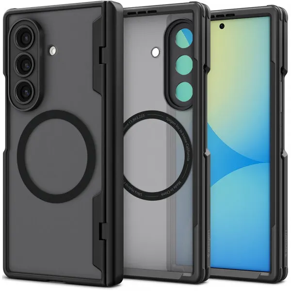Spigen Husa MagSafe pentru Samsung Galaxy Z Fold8 Ultra F976, Spigen, Ultra Hybrid Pro, Neagra Satinata ACS12102