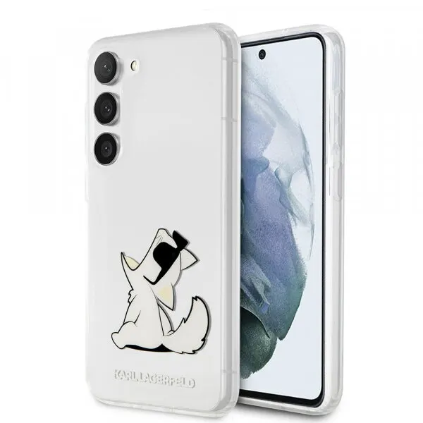 Karl Lagerfeld Husa pentru Samsung Galaxy S23+ S916, Karl Lagerfeld, Choupette Eat, Transparenta