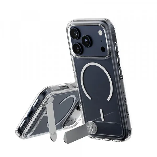 Panzerglass Husa MagSafe pentru Apple iPhone 17 Pro, PanzerGlass, Care Feature Kickstand, Transparenta