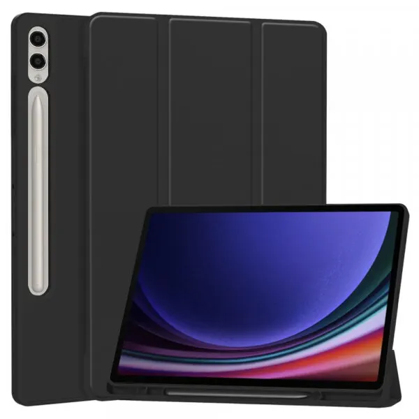 techsuit Husa pentru Samsung Galaxy Tab S10+ / Tab S9 FE+ / Tab S9+, Techsuit, Flex Trifold, Neagra