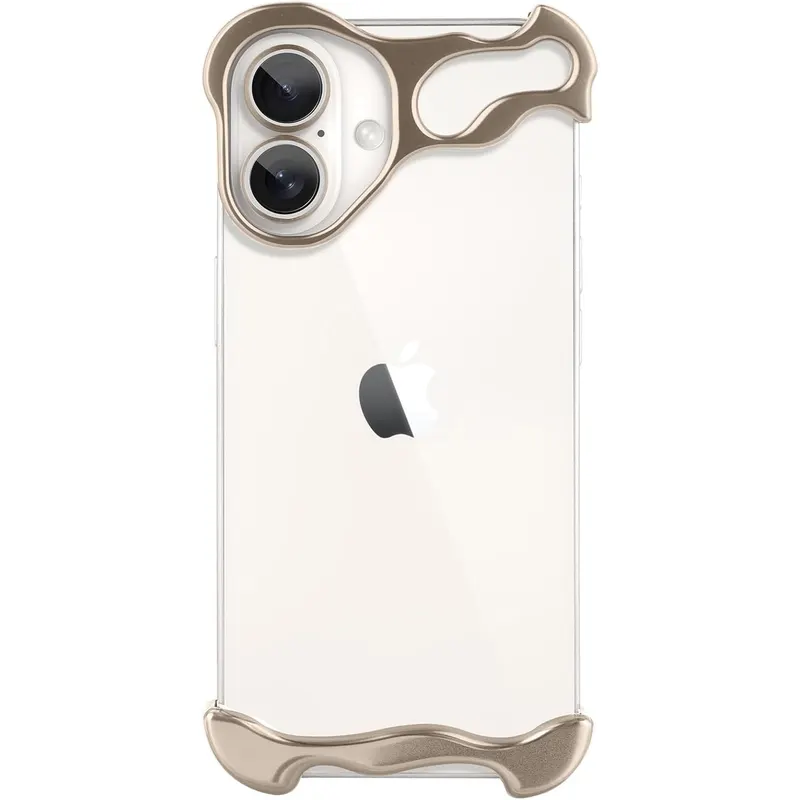 Husa Metalica Compatibila cu iPhone 16 Plus, Flippy, Protectie pentru Colturile Telefonului si Camera, Aliaj, Antisoc