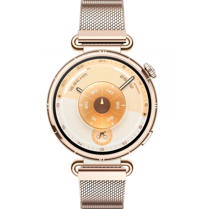 Huawei Ceas inteligent Huawei Watch GT 6, 41mm (Konsu-B19M), bratara milaneza, Auriu