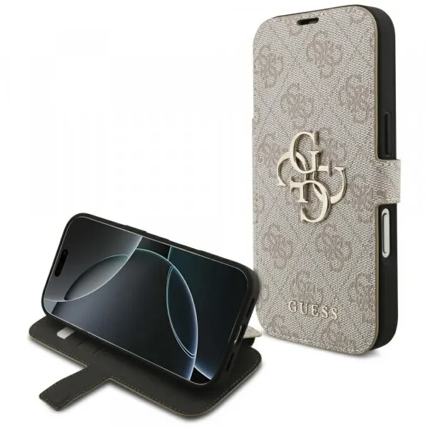 Guess Husa pentru Apple iPhone 18 Pro / 17 Pro, Guess, 4G Metal Logo, Roz