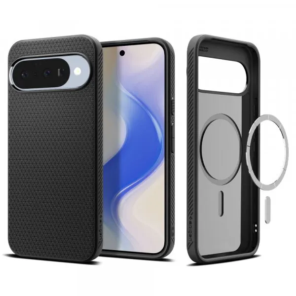 Spigen Husa MagSafe pentru Google Pixel 10 Pro / 10, Spigen, Liquid Air, Neagra Mata ACS09695