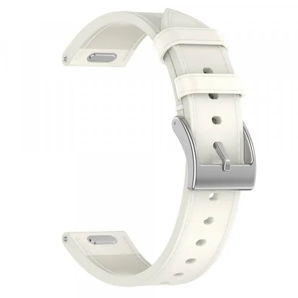 techsuit Curea Techsuit W073 pentru Huawei Watch / Garmin Watch Series, 18mm, Alba