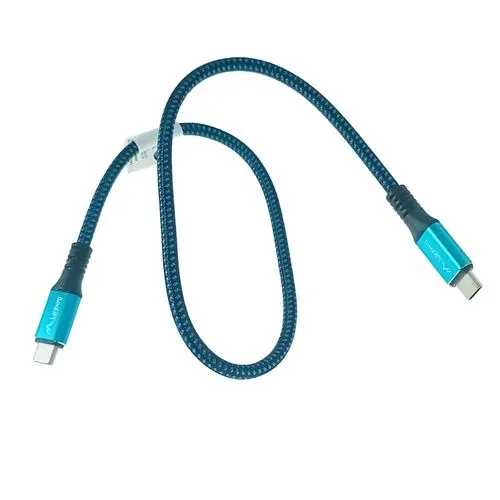 Cablu de date Lanberg 43673, USB-C v.4.0, tata-tata, 0.5m, , PD 100W, 5K@60HZ, 40Gbps