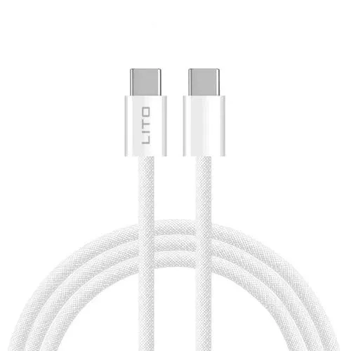 Cablu Date/Incarcare Lito LD04CC, USB-C - USB-C, 60W, 2m