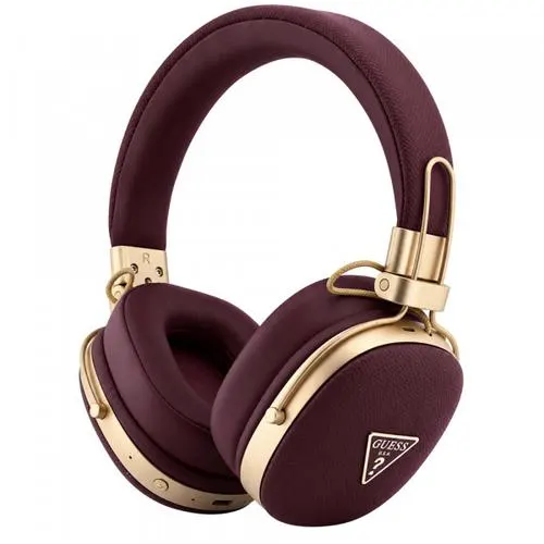 Casti Stereo Wireless Guess Grained Triangle Logo, Bluetooth, A2DP, Visiniu