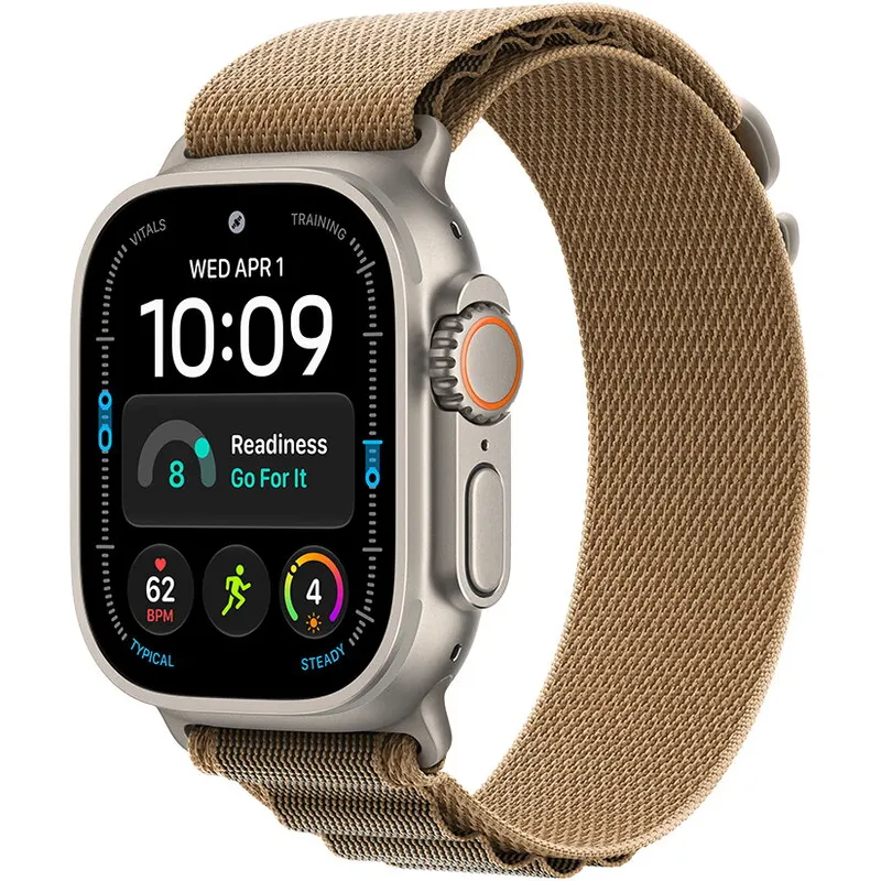 Apple Ceas smartwatch Apple Watch Ultra 4, GPS + Cellular, 49mm, titan, Alpine Loop Desert M, Natural