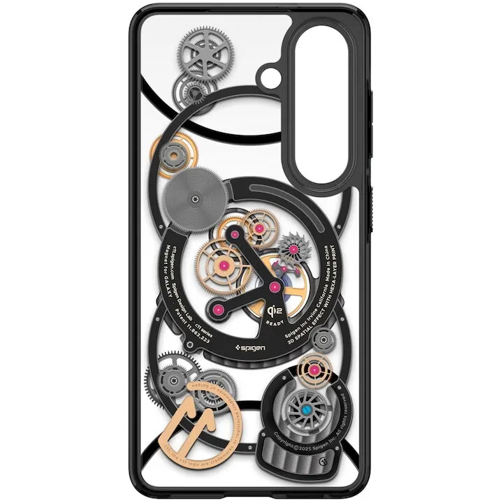 Samsung Husa de protectie spate Samsung pentru Galaxy S26, Spigen Carcasa Magnetica (Chronos), Transparent / Negru