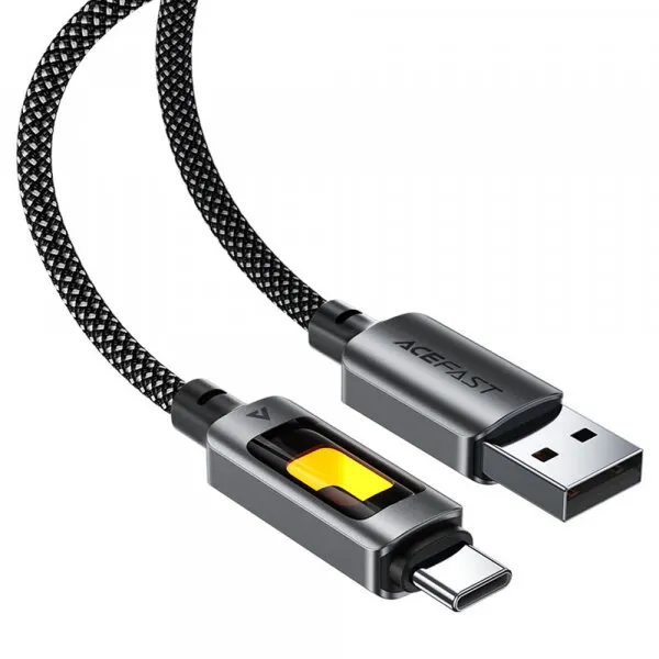 AceFast Cablu Date si Incarcare USB-A - USB-C Acefast C21-04, 18W, 1.2m, Negru