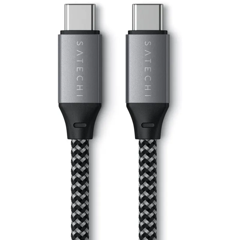 Satechi Satechi USB-C to USB-C 100W Braided Charging 2m Cable - Grey