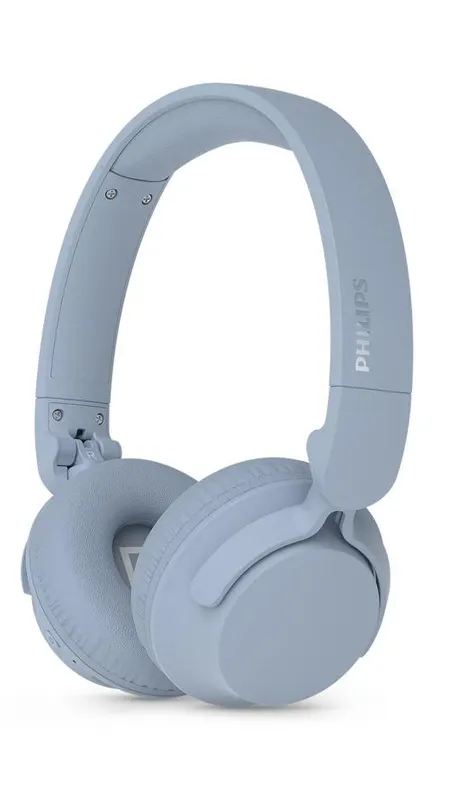 Casti Stereo Wireless Over-Ear Philips TAH4000LB/00, Bluetooth, USB-C, Autonomie 70 ore, Microfon (Albastru)