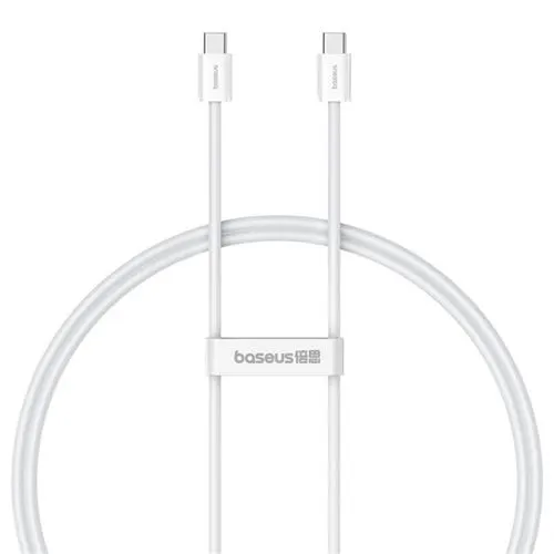 Cablu de date Baseus Superior, Fast Charging, USB Type-C la USB Type-C 30W, 2m, Alb