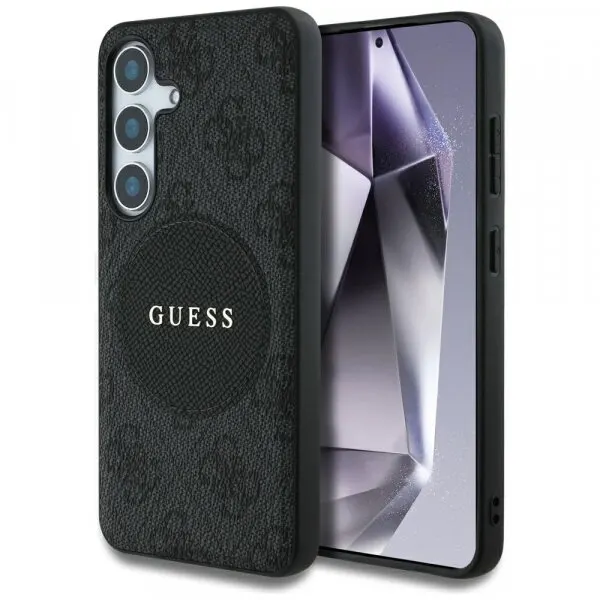 Guess Husa MagSafe pentru Samsung Galaxy S25 S931, Guess, 4G Circle Classic Logo, Neagra