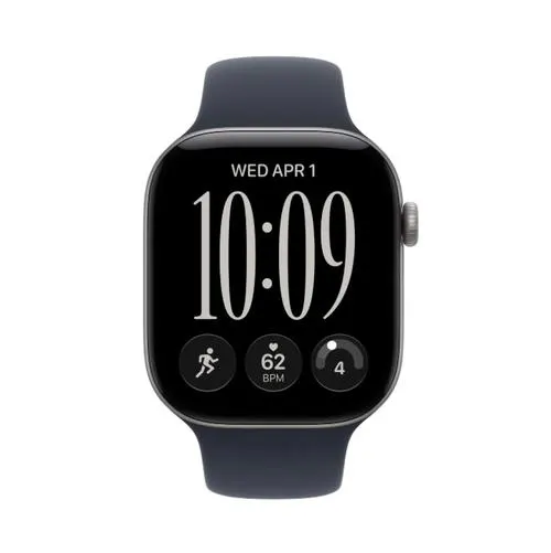Smartwatch Apple Watch 12, GPS, 46mm, Ecran Retina LTPO OLED, Chip S11 cu Procesor Dual-Core, 64GB Flash, Wi-Fi, Bluetooth, Carcasa Aluminiu, Curea Sport Band M/L (Gri)