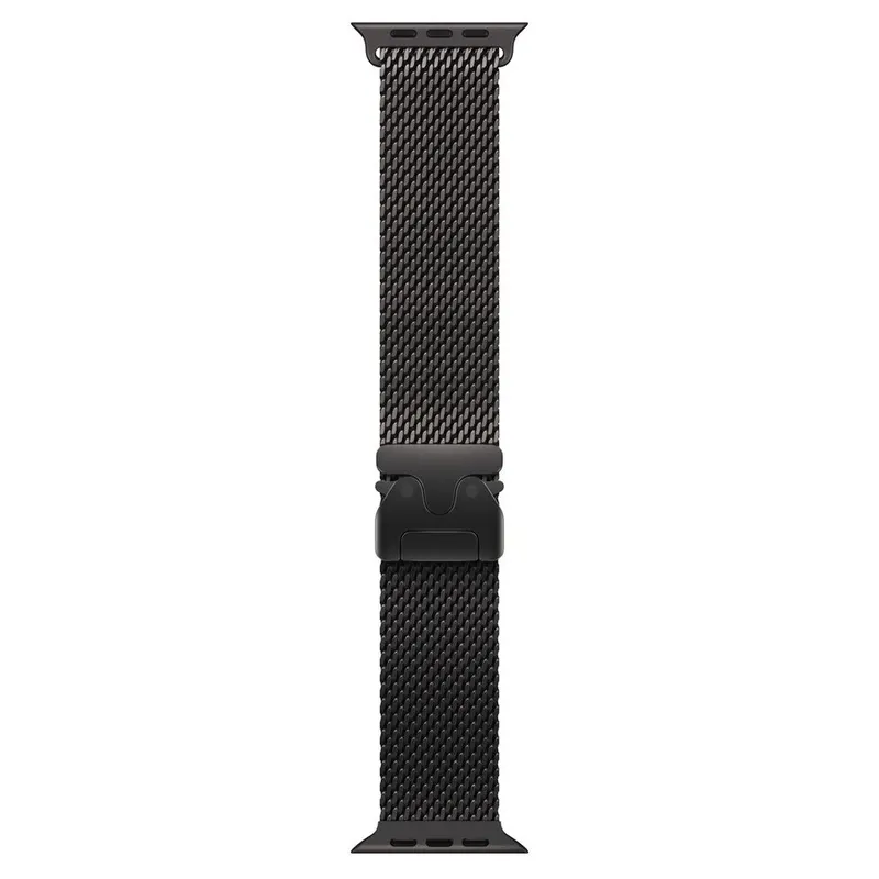 Apple Curea pentru Apple Watch 49mm, Milanese Loop, Black Titanium, Mica