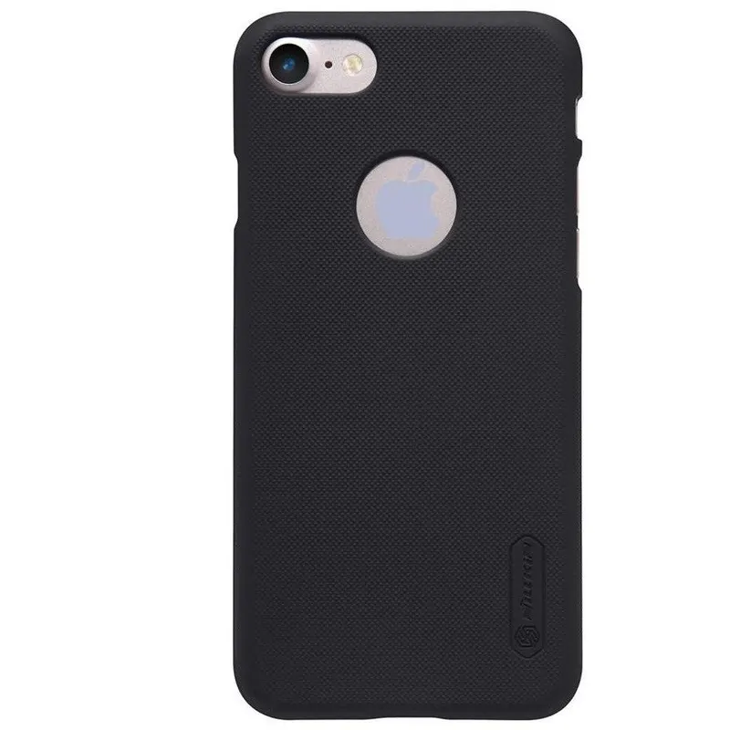 Apple, Husa Apple iPhone 8 Nillkin Frosted Shield Negru + Folie de protectie