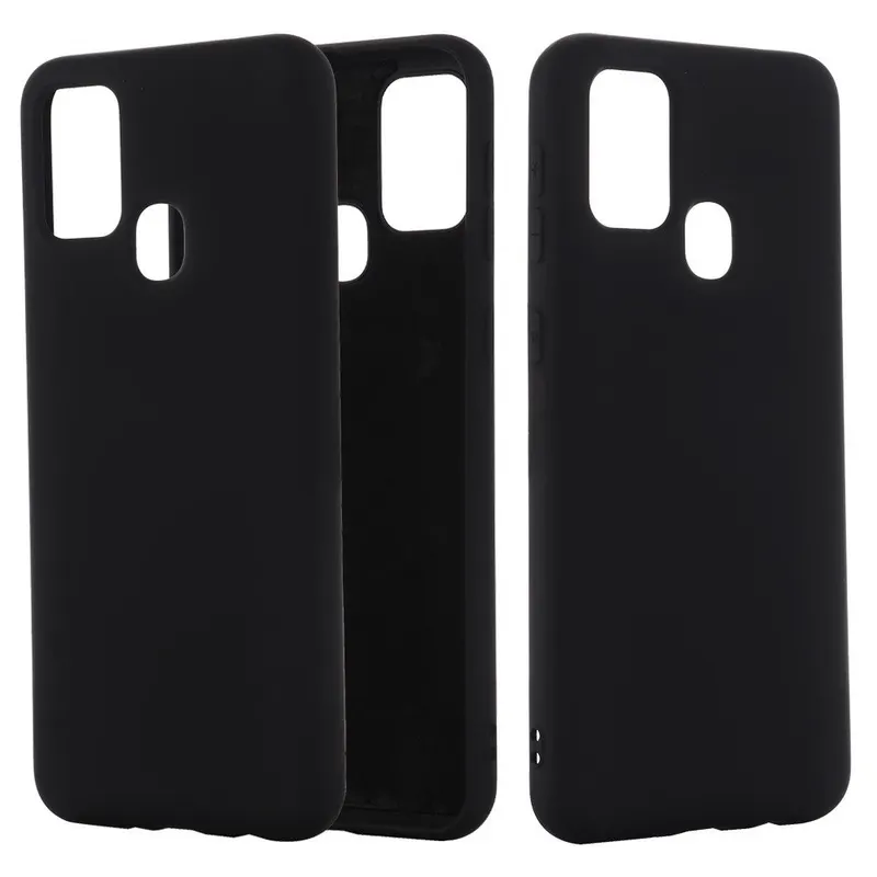 Samsung, Husa protectie compatibila cu Samsung Galaxy A21S Liquid Silicone Case Negru