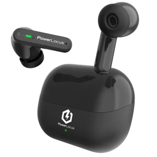 Casti True Wireless PowerLocus Fit, Bluetooth, ANC, Negru