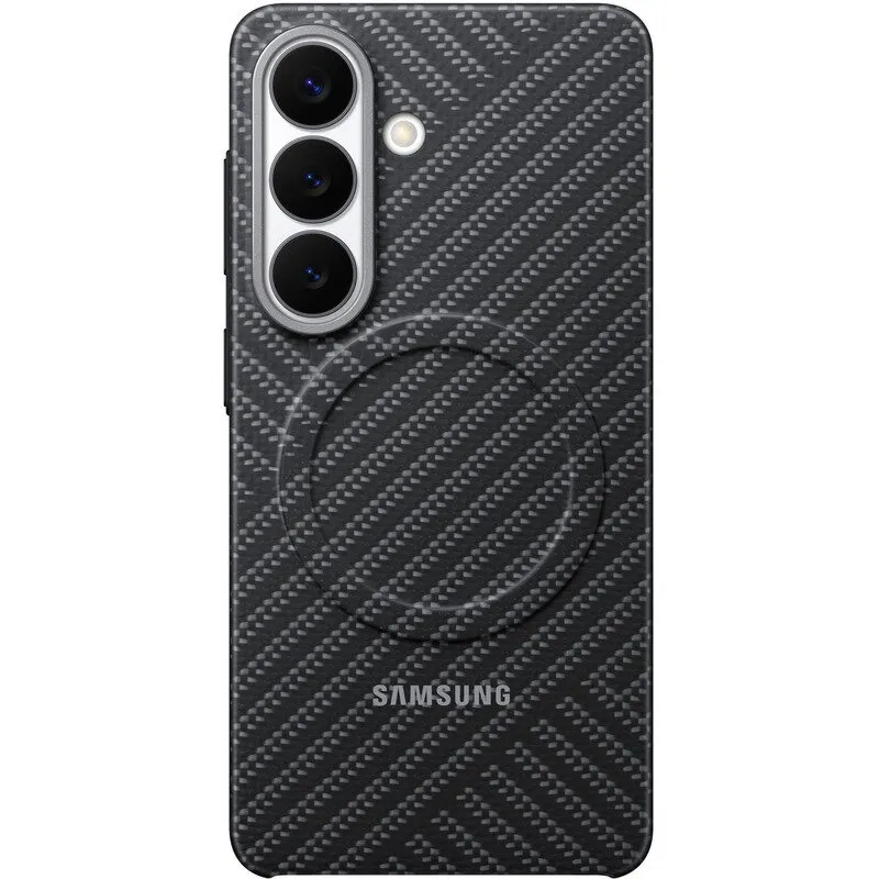 Samsung Husa protectie spate pentru Telefon Samsung Galaxy S26, Carbon Magnet Case, Gri
