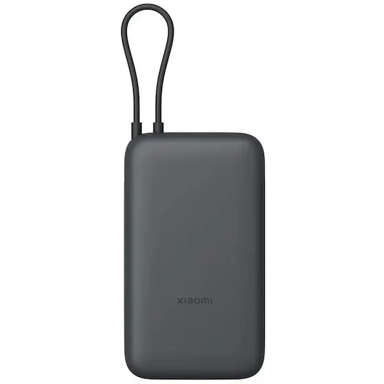 Xiaomi Baterie externa universala Xiaomi BHR9740GL, 22.5 W, 20000 mAh, cablu integrat USB-C, Li-Ion, Gri inchis