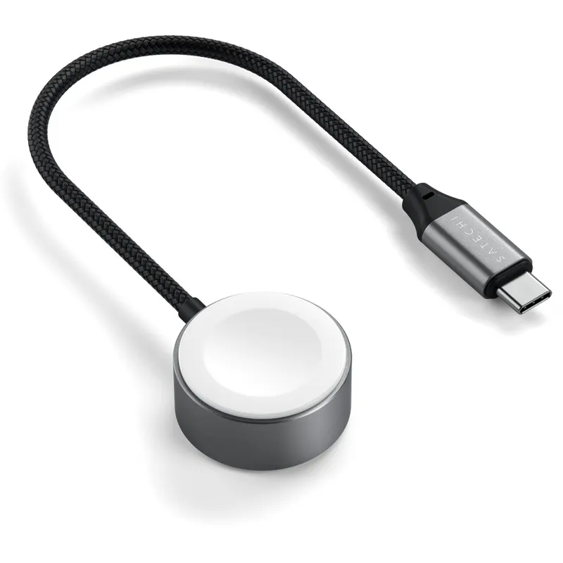 Satechi Satechi USB-C Magnetic Fast-Charging Cable for Apple Watch - Space Gray