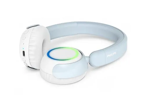 Casti Stereo Wireless Philips TAK4200BL/00, Bluetooth, Autonomie 45 ore, Microfon, IPX4 (Albastru)