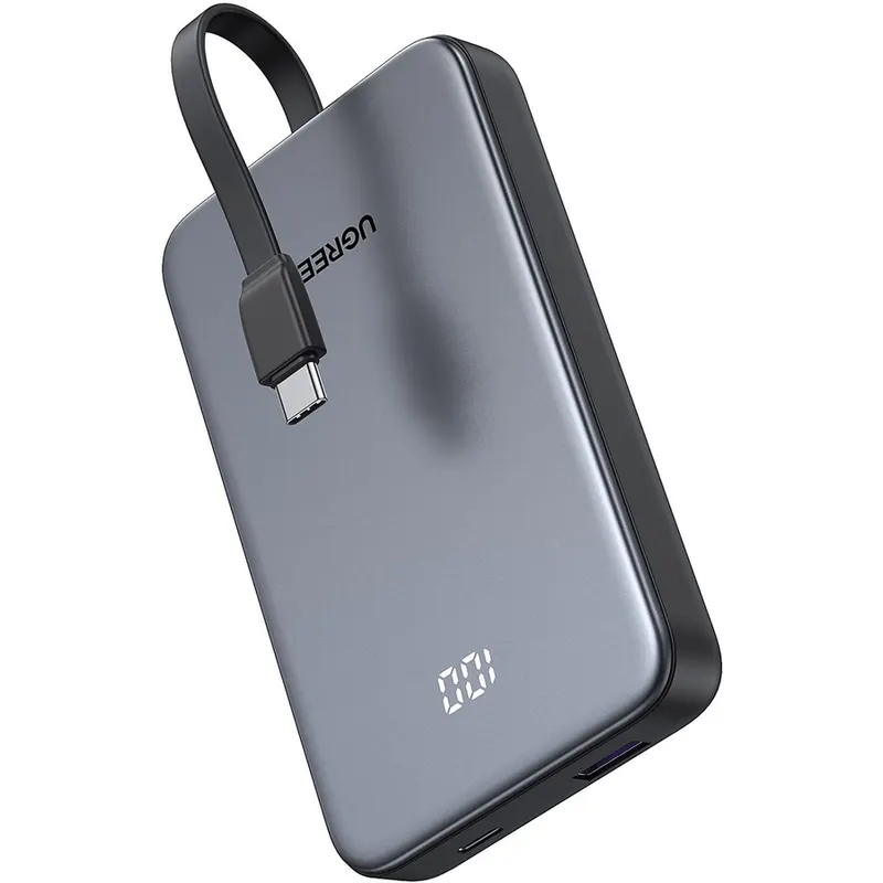 Ugreen Acumulator extern Ugreen 10.000 mAh, 20W, USB-C, Gri