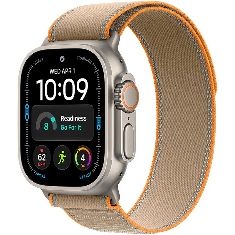 Apple Ceas smartwatch Apple Watch Ultra 4, GPS + Cellular, 49mm, titan, Trail Loop Sand M/L, Natural