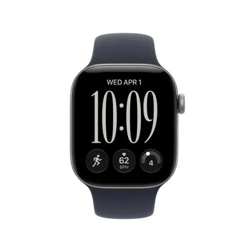 Smartwatch Apple Watch 12, GPS + Cellular, 42mm, Ecran Retina LTPO OLED, Chip S11 cu Procesor Dual-Core, 64GB Flash, Wi-Fi, Bluetooth, Carcasa Aluminiu, Curea Sport Band M/L (Gri)