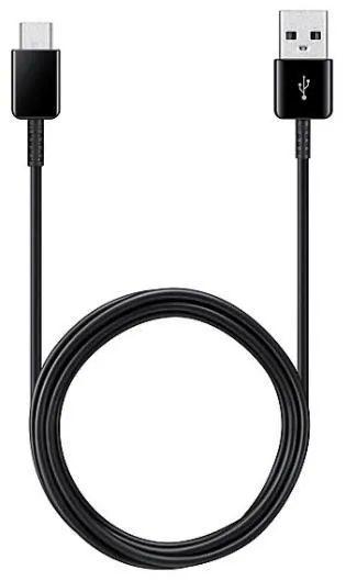 Cablu de date Samsung EP-DG930MBEGWW, USB Type-C, 1.5m, 2 bucati (Negru)