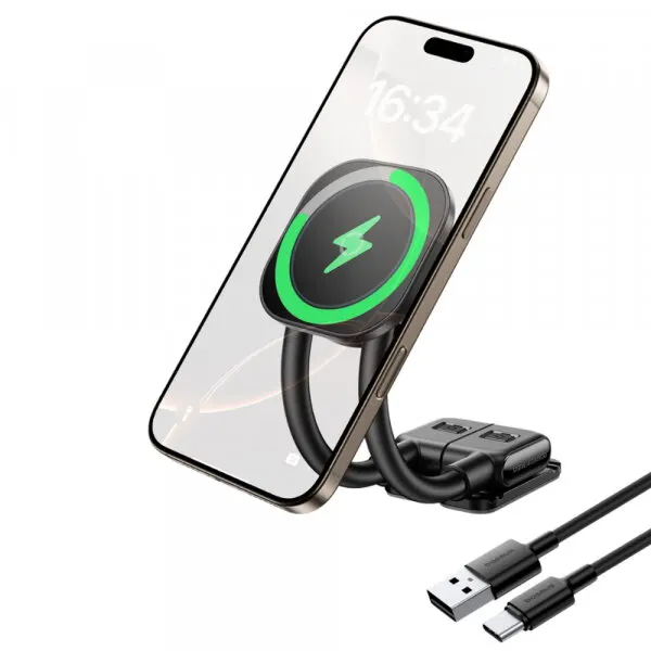 BASEUS Incarcator Auto Wireless Baseus PrimeTrip C03s Pro, 15W, 1.67A, Negru C0013B01