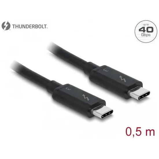 Delock Cablu Thunderbolt 3 USB-C tata - USB-C tata, 1 m