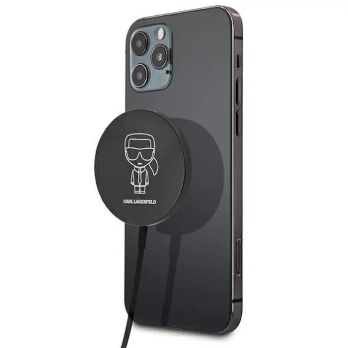 Karl Lagerfeld Incarcaror wireless Karl Lagerfeld KLCBMSIKBK, 15W, MagSafe