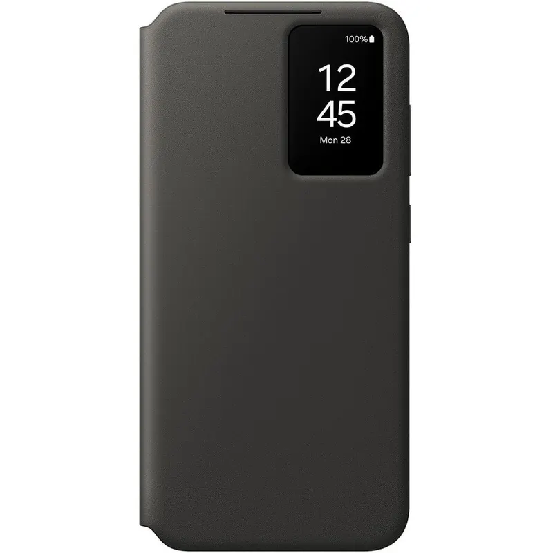 Samsung Husa pentru telefon mobil Samsung Galaxy S24 FE (S721), Flip Smart View Wallet Case, Negru