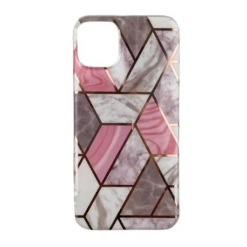 Flippy, Husa protectie Flippy compatibila cu Samsung Galaxy A32 5G Soft IMD TPU Marble Geometric Al
