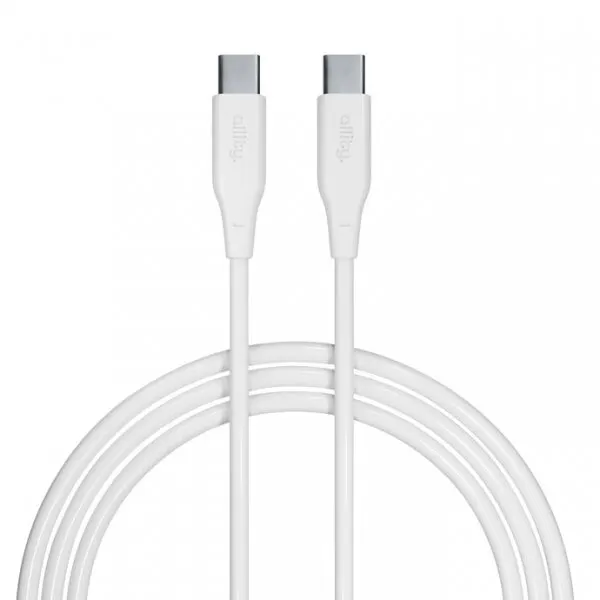 Allity Cablu Date si Incarcare USB-C - USB-C Allity. AUC-02, 100W, 1m, Alb