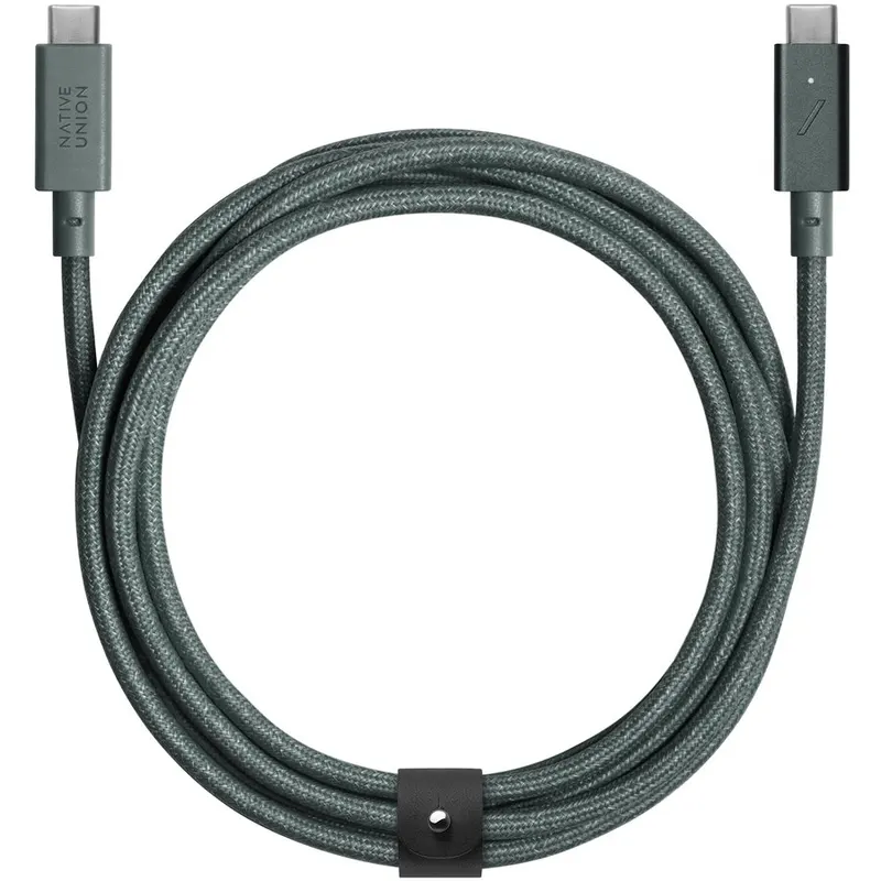 NATIVE UNION Native Union Belt Cable USB-C to USB-C-Pro 240W 2,4m - Slate Green