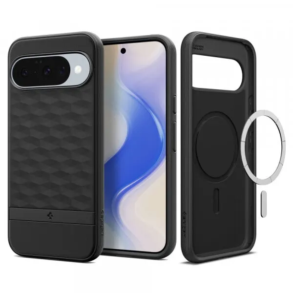 Spigen Husa MagSafe pentru Google Pixel 10 Pro / 10, Spigen, Caseology Parallax, Neagra Mata ACS09708