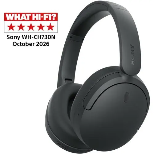 Casti Over the Ear Sony WH-CH730NB, Wireless, Bluetooth, Noise Cancelling, Multipoint connection, Microfon, Egalizator pe 10 benzi, Quick Charge, Autonomie 75 ore (Negru)