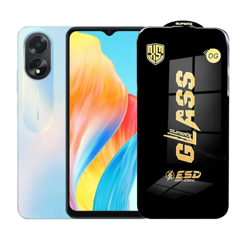 Flippy, Folie de Protectie pentru Oppo A18, Flippy, Sticla Securizata ESD, Margini Negre