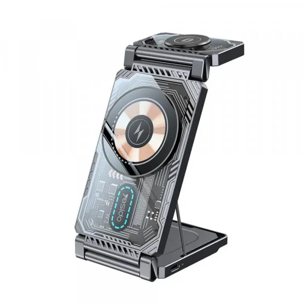 Yesido Incarcator Retea Wireless Yesido DS25 3in1, 15W, 1.67A, Negru