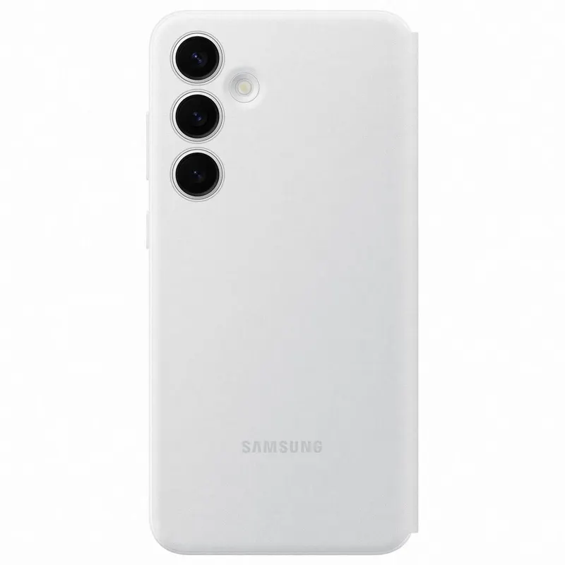 Samsung Husa pentru telefon mobil Samsung Galaxy S24 Plus (S926), Flip Smart View Wallet Case, Alb