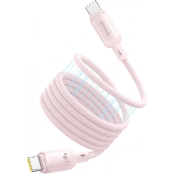 BASEUS Cablu Date si Incarcare USB-C - USB-C Baseus PicoGo, 240W, 1m, Roz P10376800411-00